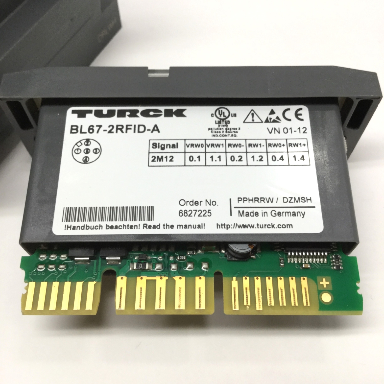 Turck BL67-2RFID-A HF/UHF Read/Write Head Interface, 2-Channel, on Base Module