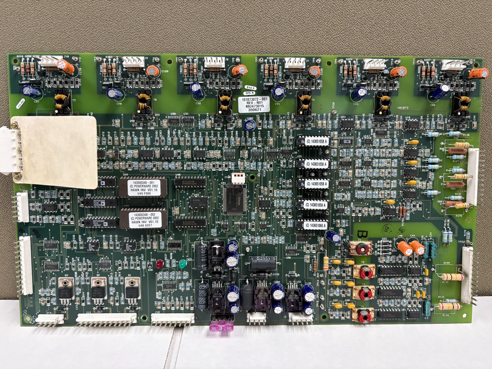 Eaton 101073072-001 Rev N01 Control Interface Board | R95 Resistor Damaged