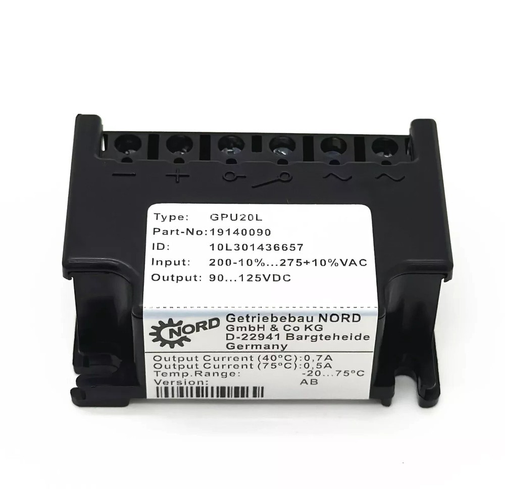 1X Motor Brake Rectifier module 191410090 GPU20L AC200-275V DC90-125V