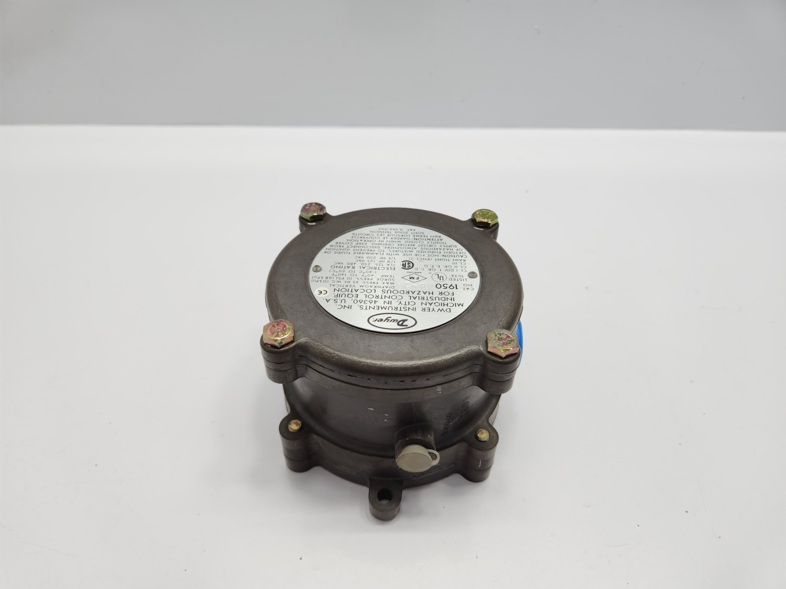 DWYER INSTRUMENTS 195000-2F EXPLOSION-PROOF PRESSURE SWITCH