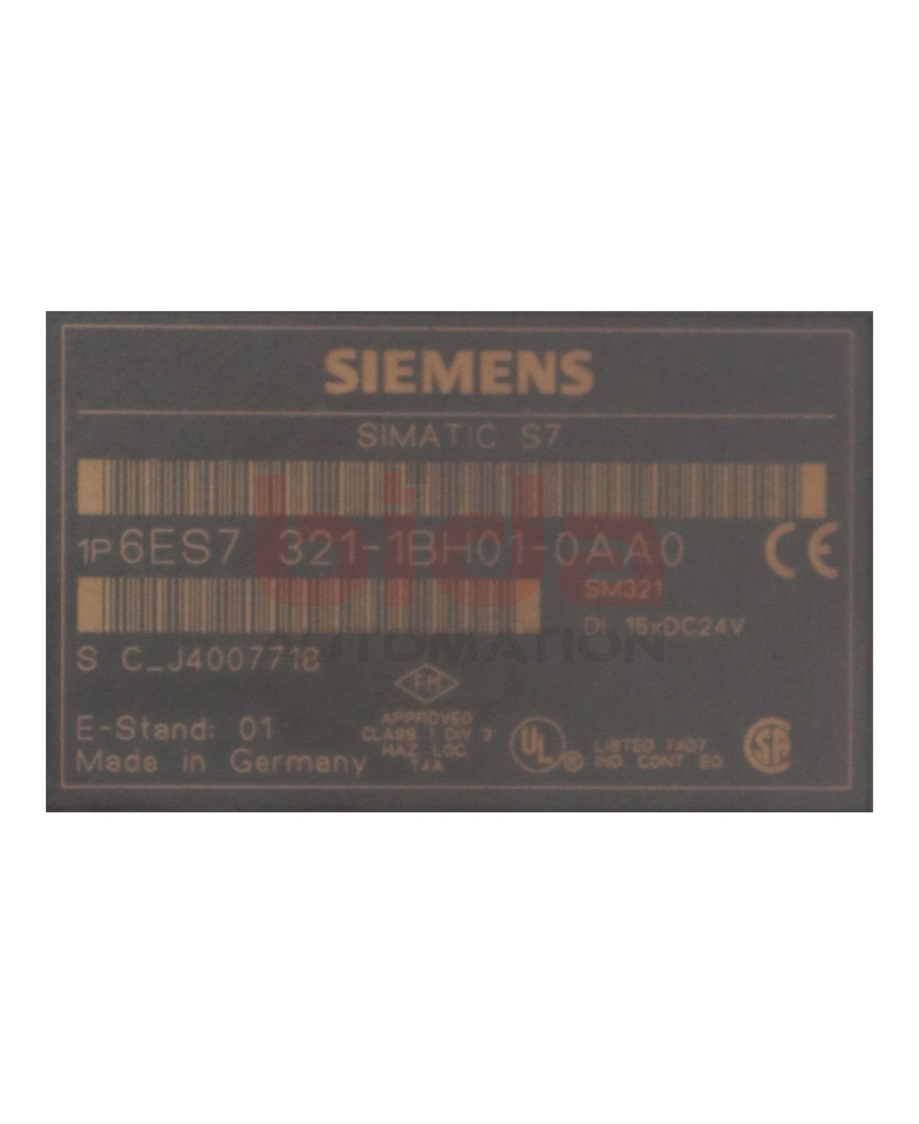 Siemens Simatic S7 6ES7 321-1BH01-0AA0 / 6ES7321-1BH01-0AA0 Digitaleingabe Digit