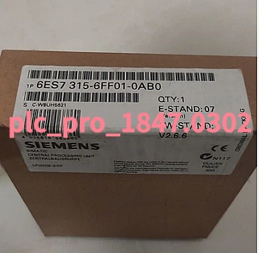 6ES7315-6FF01-0AB0 1PCS Brand New Siemens 6ES7315-6FF01-0AB0 Fast Delivery