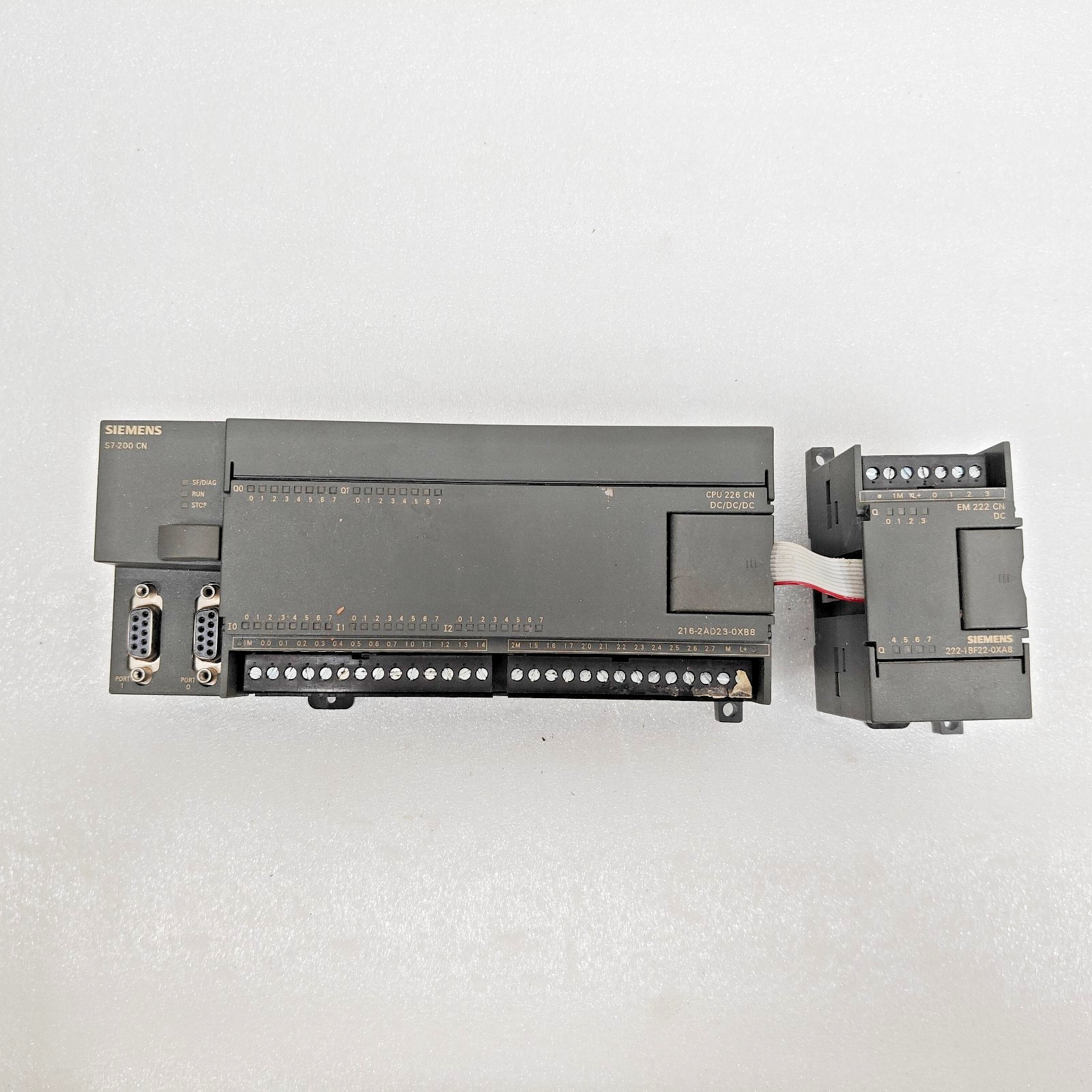 SIEMENS 6ES7 216-2AD23-0XB8 With6ES7222-1BF22-0XA8 CPU 226 CN DC/DC/DC Fast Ship