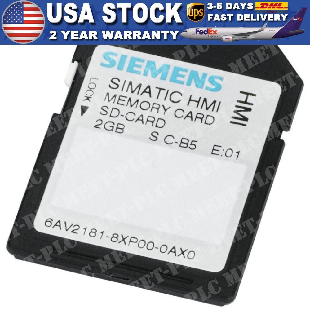 New Siemens 6AV2181-8XP00-0AX0 6AV2 181-8XP00-0AX0 SIMATIC SD memory card 2 GB