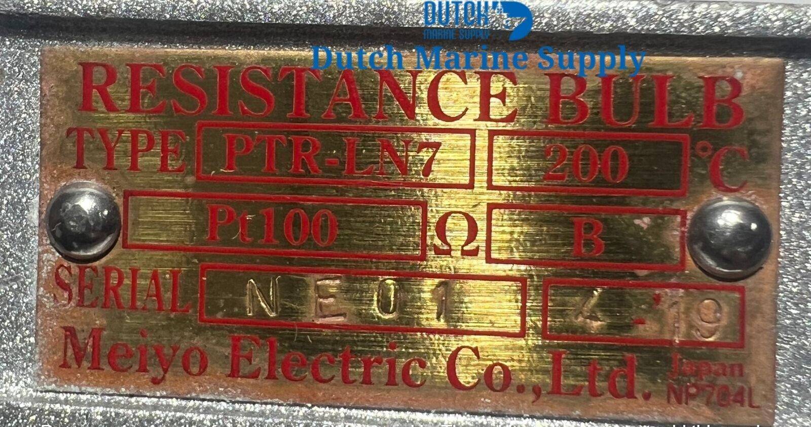Meiyo electric PTR-IN7 resistance bulb temp. 200’c