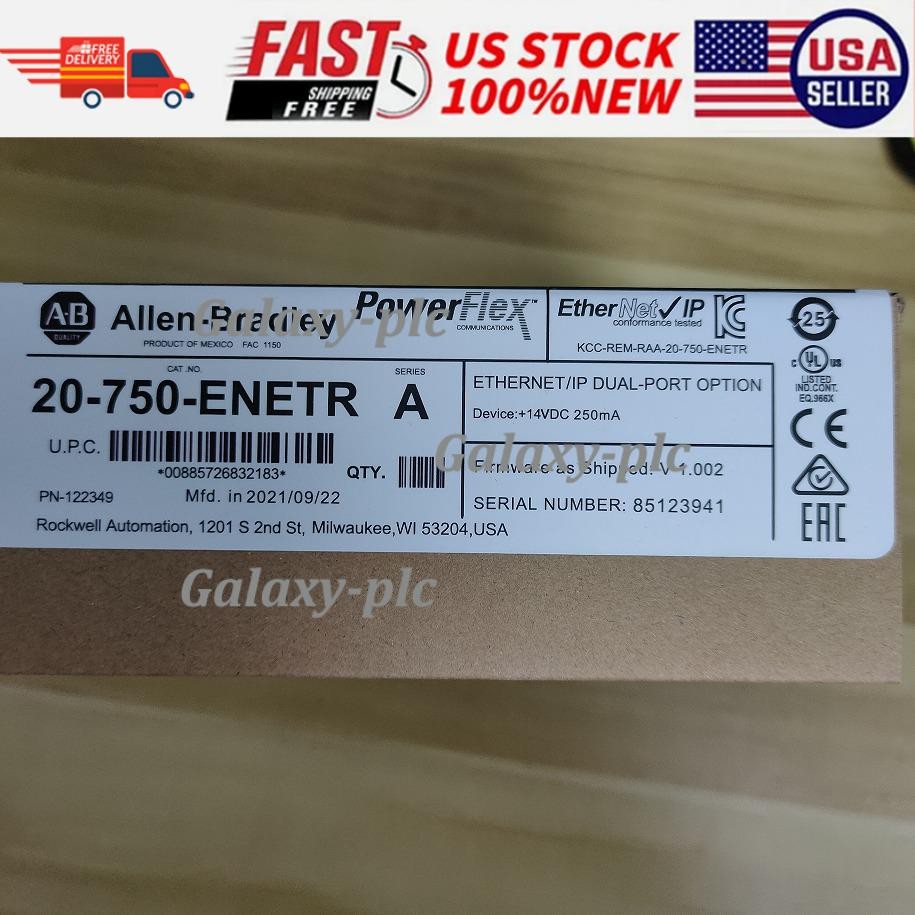 Factory Sealed Allen-Bradley 20-750-ENETR 750 2-P ENet/IP Module AB US Free Tax