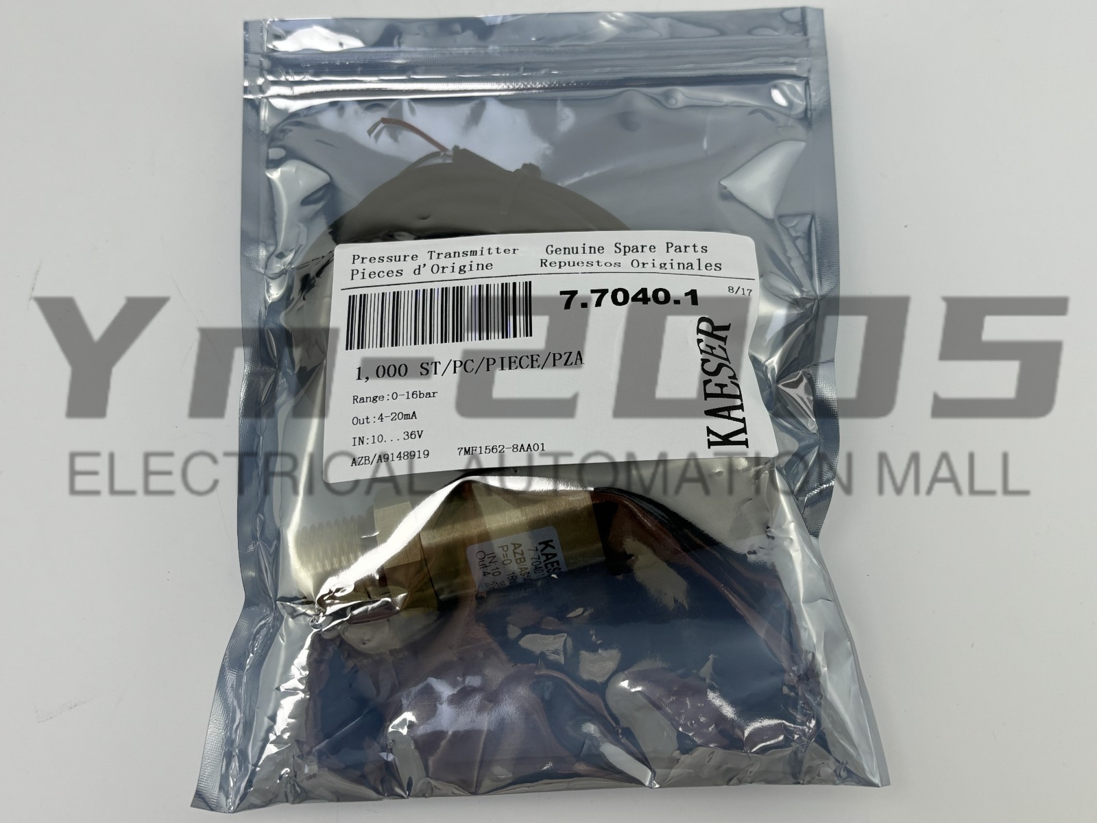 1pcs New 7.7040.1 Pressure Sensor Transducer Kaeser Screw Air Compressor Part