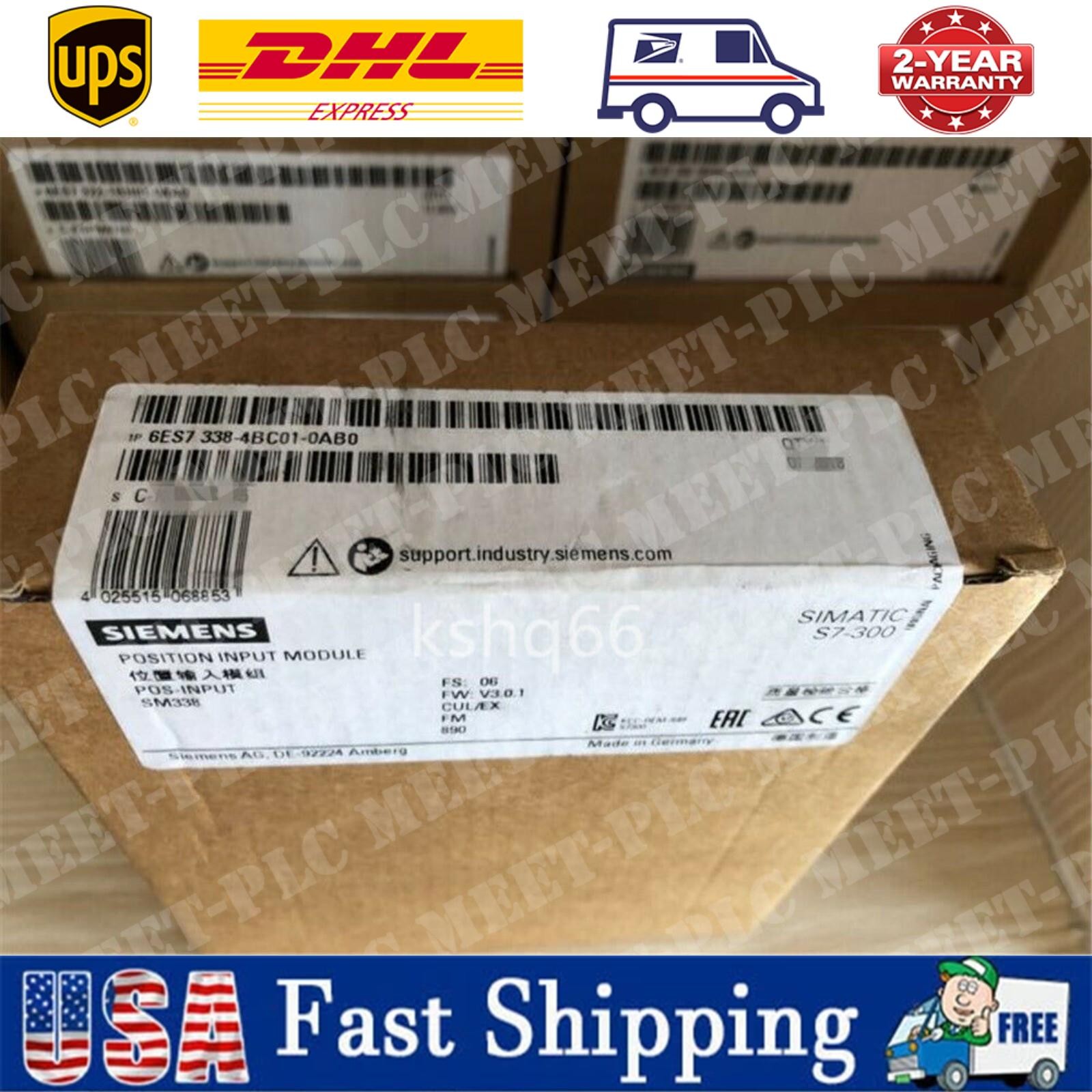 1P Siemens New 6ES7 338-4BC01-0AB0 6ES7338-4BC01-0AB0 fast delivery