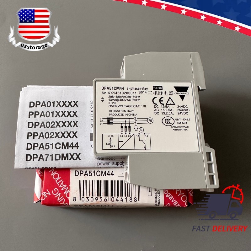 3-Phase Monitoring Relay Phase Sequence Protector 208-480VAC ECO For DPA51CM44