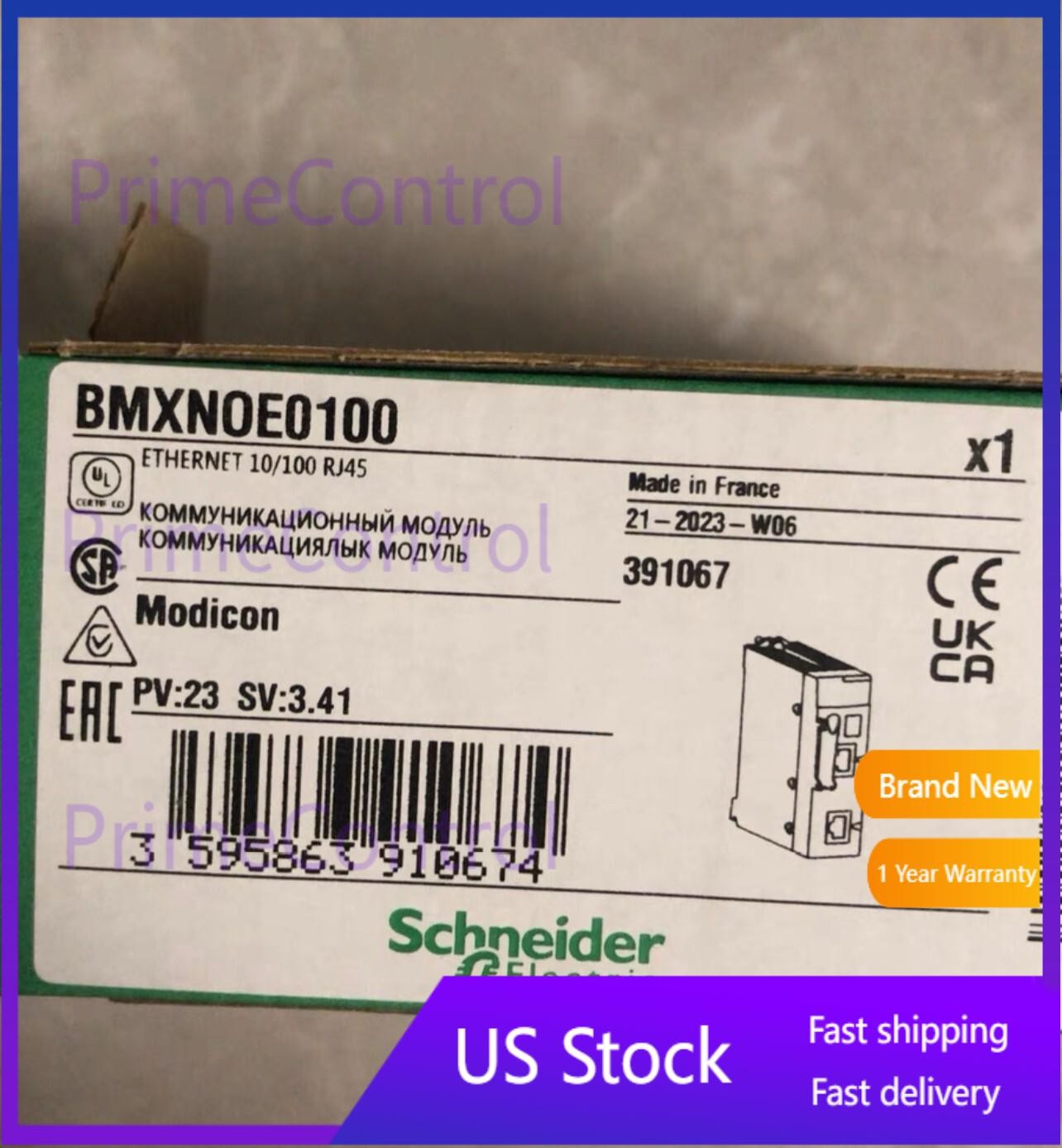 BMXNOE0100 100% PLC module controller, free of shipping US Free TAX