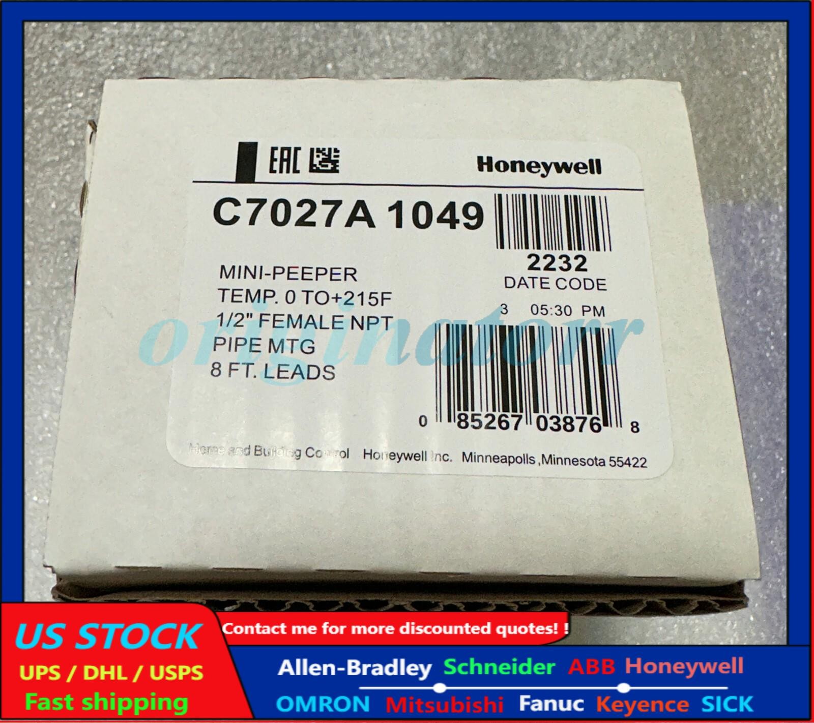 One Honeywell C7027A1049 C7027A-1049 Flame Detector Sensor Fast Ship US Free TAX