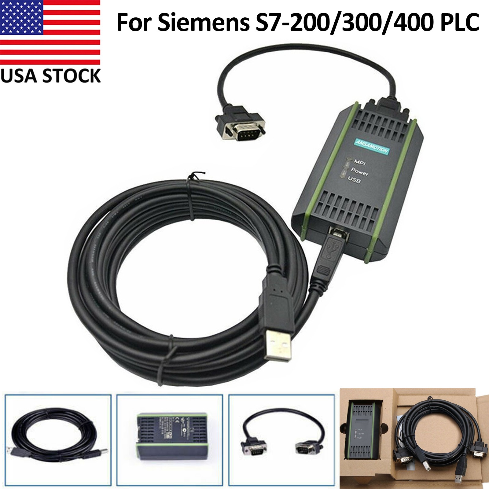 USB-MPI USB-PPI PLC Cable For Siemens 6ES7972-0CB20-0XA0 S7- 200/300/400 2.5M