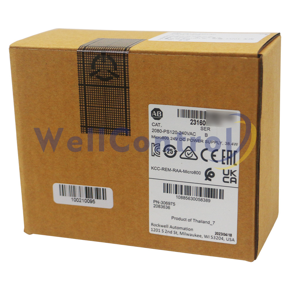 New 2080-PS120-240VAC Allen Bradley Micro800 Power Supply
