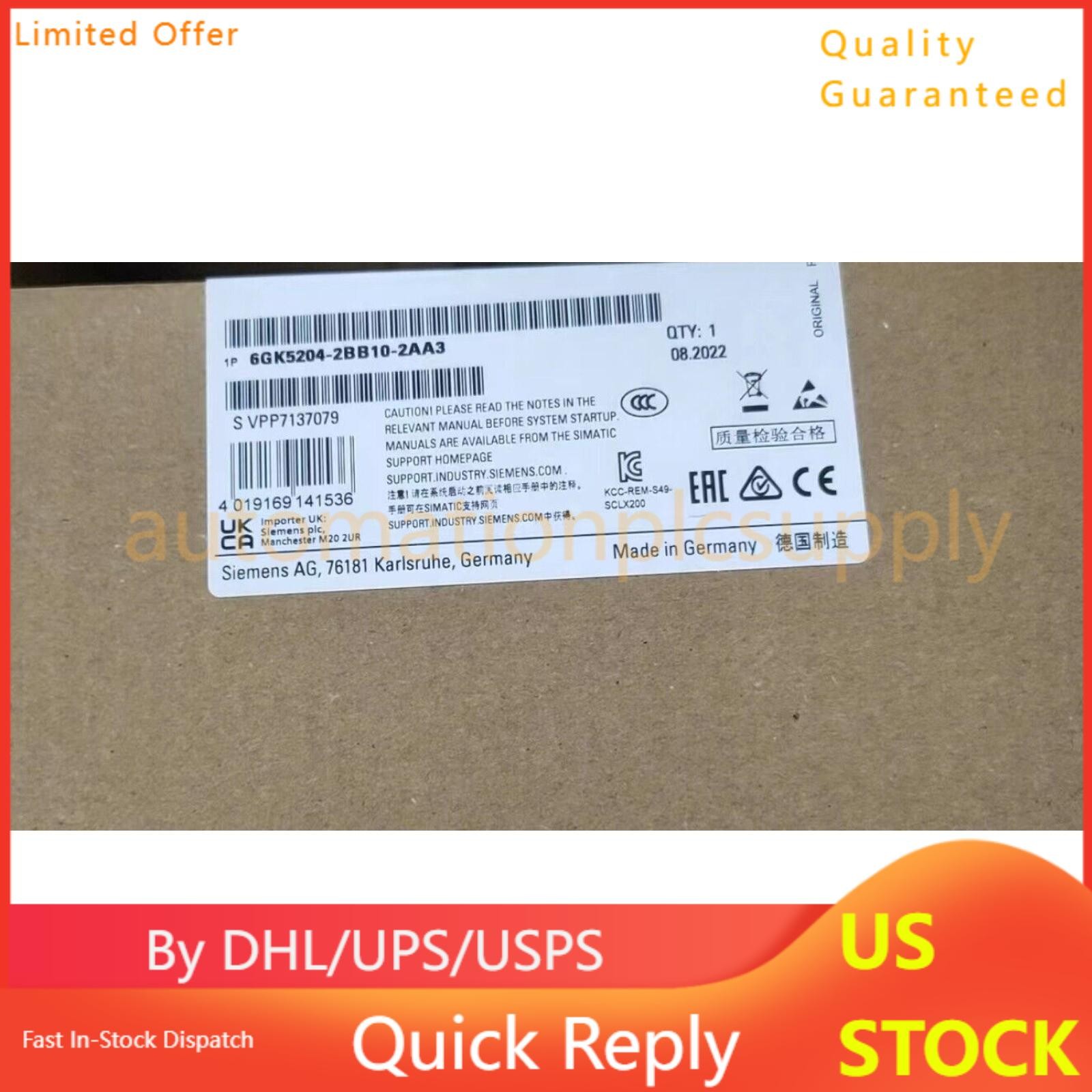 New Siemens 6GK5204-2BB10-2AA3 6GK52042BB102AA3 power supply