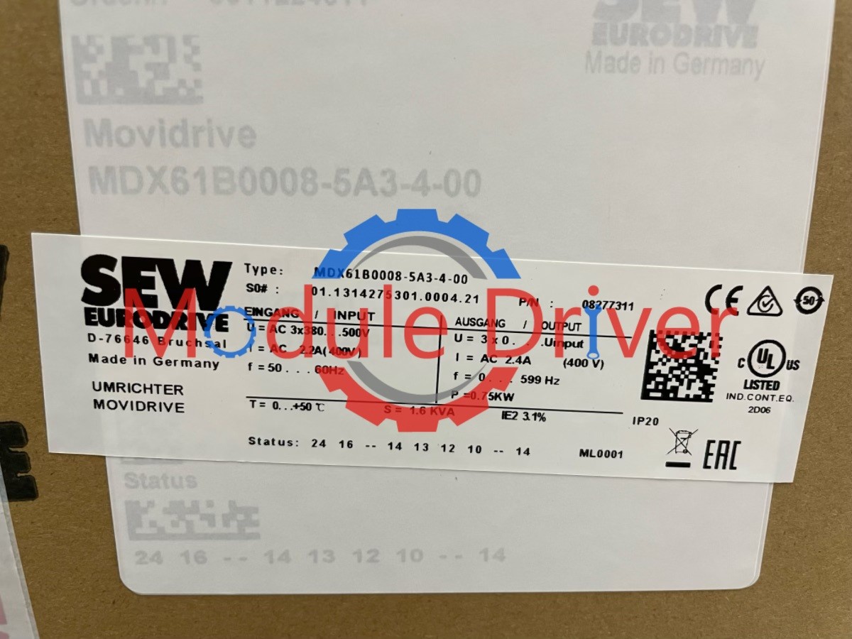 NEW MDX61B0008-5A3-4-00 SEW EURODRIVE MOVIDRIVE FAST SHIP