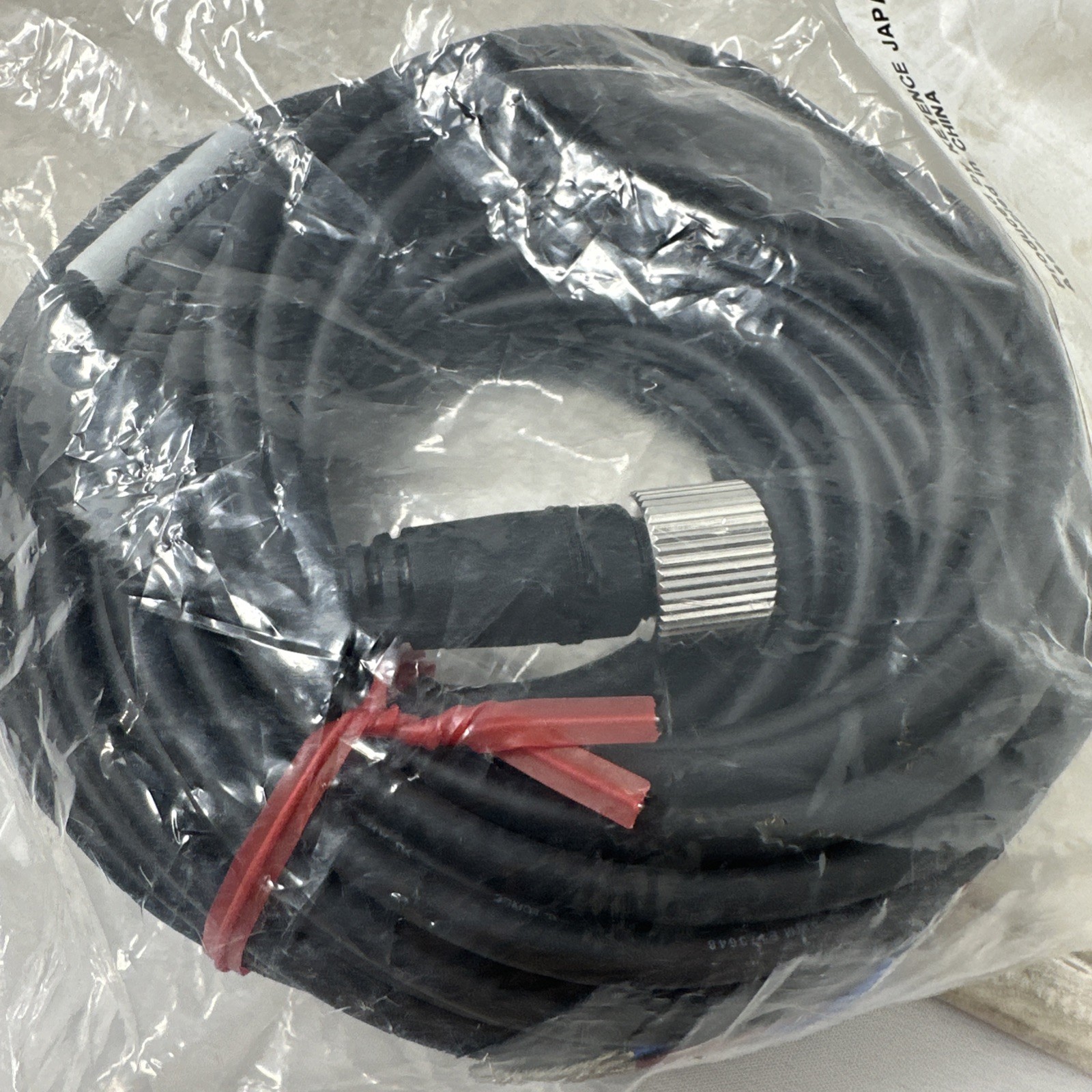 Keyence OP-85502, 10 Meter M12 4-Pin Cable Cord Cordset Harness