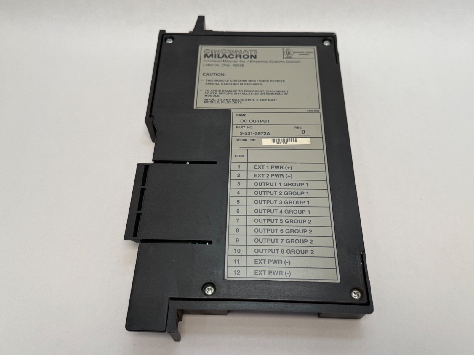 Cincinnati-Milacron 3-531-3972A Output Module 35313972A