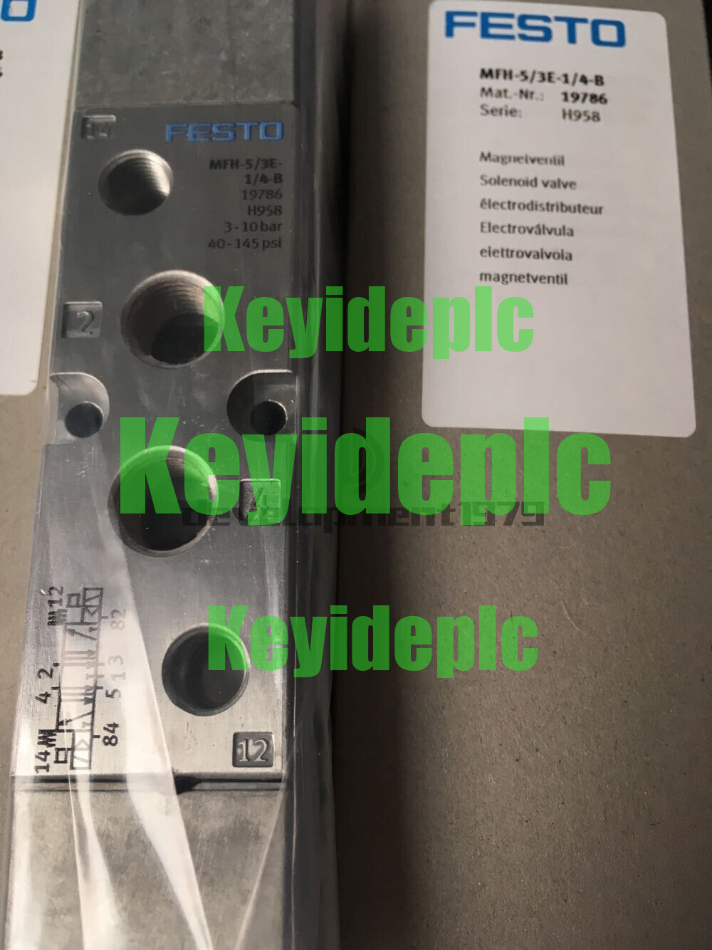 New Festo solenoid valve MFH-5/3E-1/4-B 19786 (1Pcs)