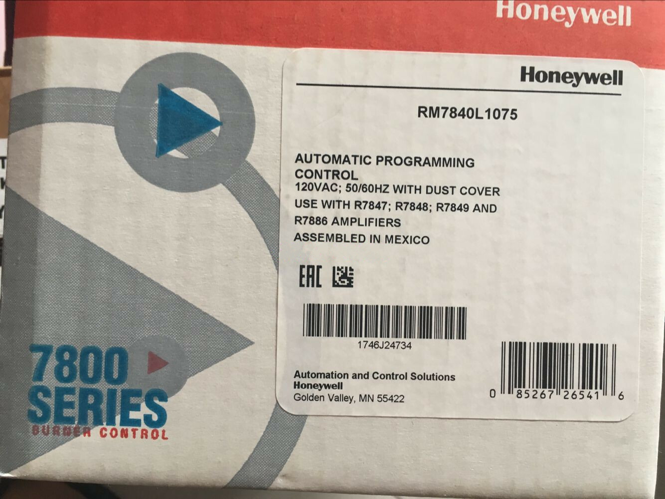 NEW HONEYWELL BURNER CONTROL RM7840L-1018 RM7840L1018 FREE EXPEDITED SHIPPING