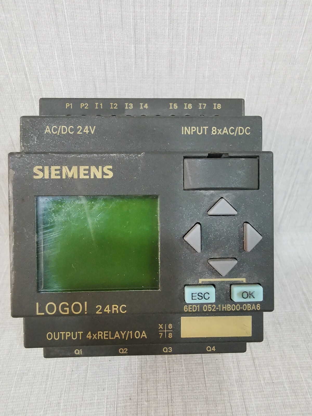 SIEMENS LOGO 24RC OUTPUT 4x RELAY 6ED1 052-1HB00-0BA6