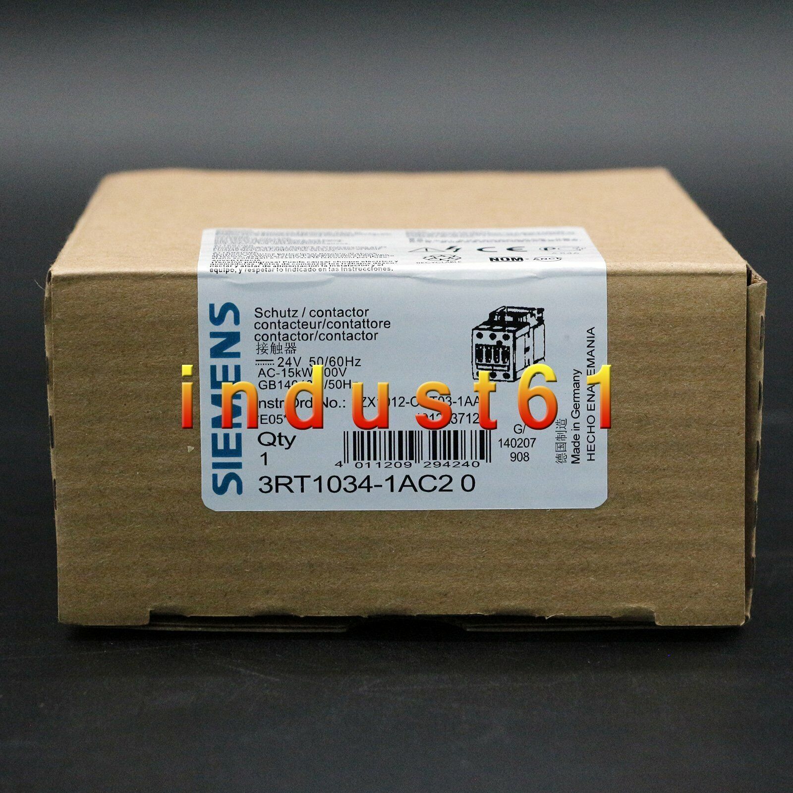 New Siemens Contactor 3RT1034-1AC20 3RT10341AC20 1 year warranty
