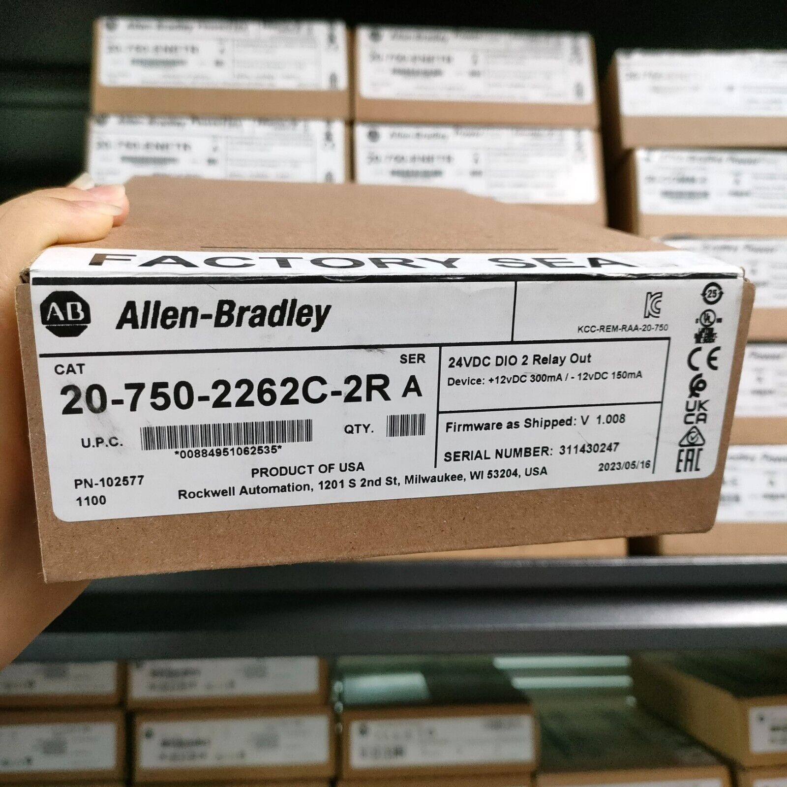 20-750-2262C-2R PowerFlex 750 24V DC IO Option Module 207502262C2R