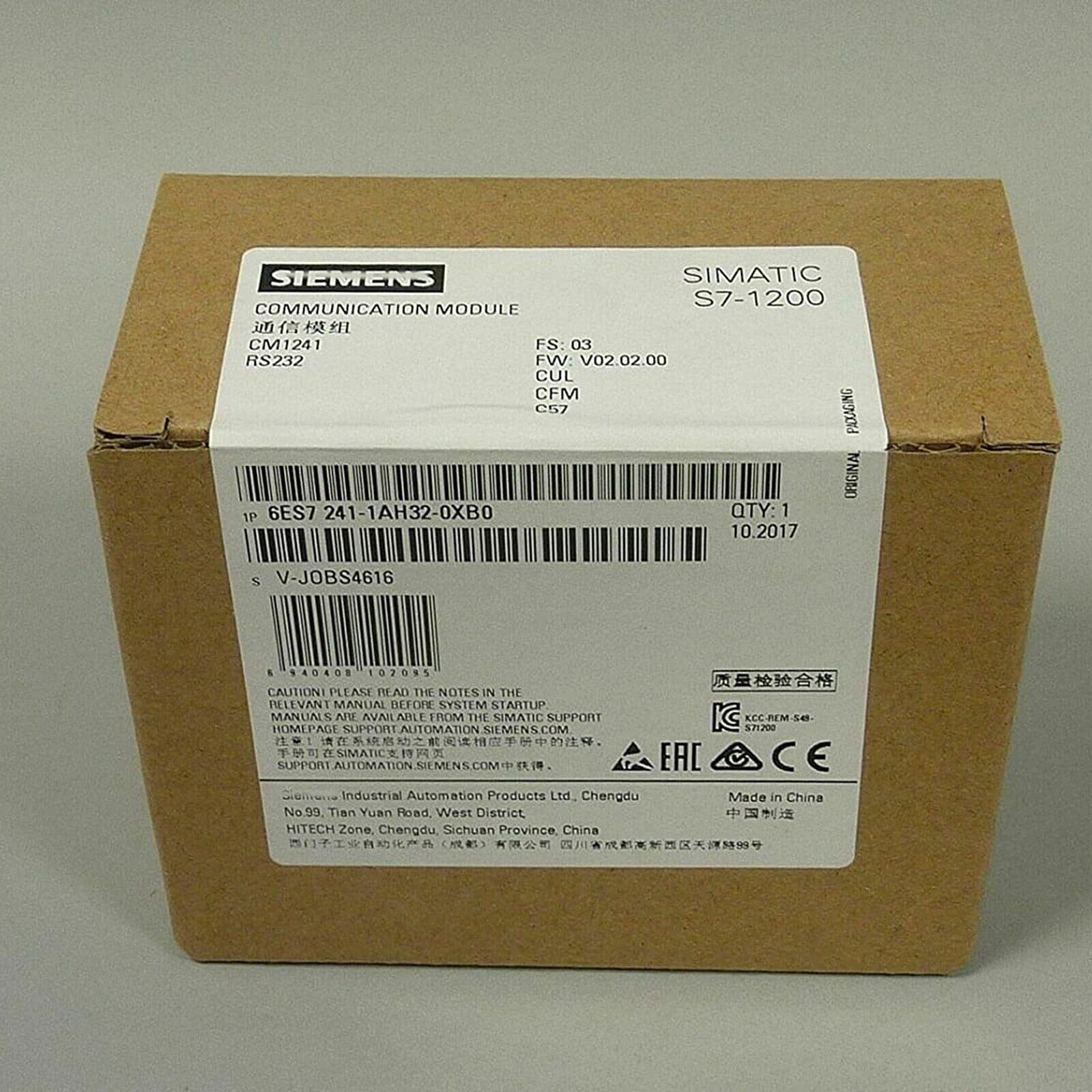 6ES7241-1AH32-0XB0 1PC New original Siemens Module 6ES7 241-1AH32-0XB0 Fast ship