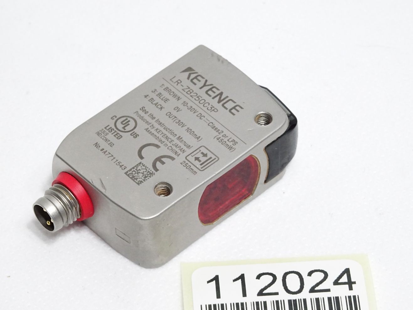 Keyence LR-ZB250C3P Distance Based Laser Sensor
