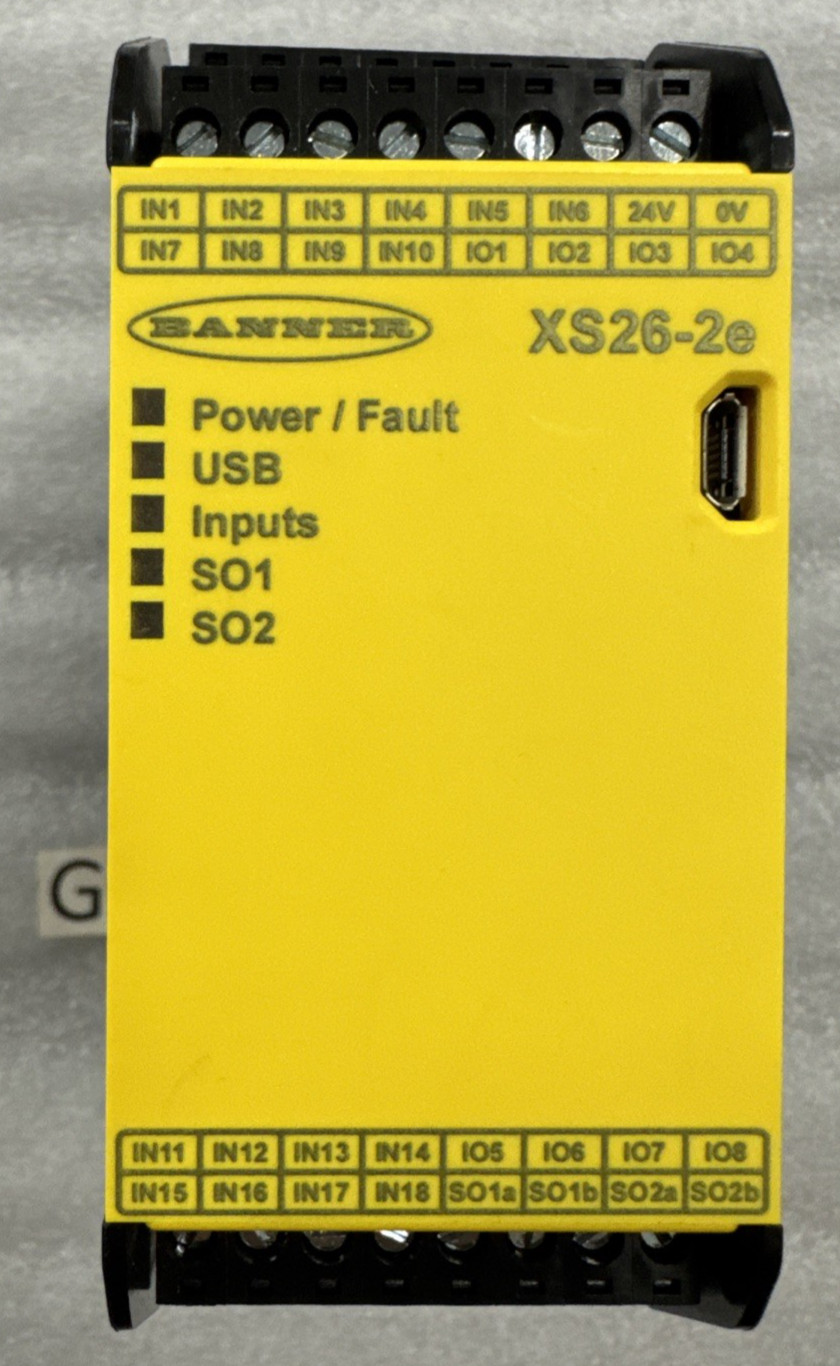 Banner XS26-2E 85063 Expandable Safety Controller 26 Input Base Control Module