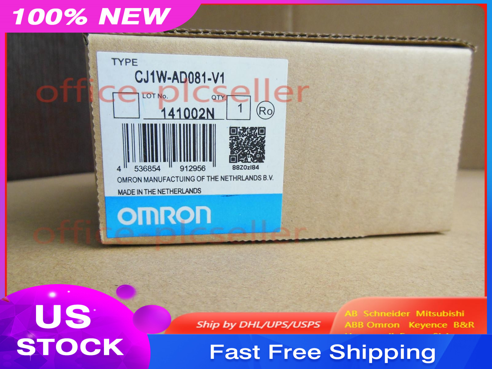 Omron CJ1W-AD081-V1 PLC Module CJ1WAD081V1 One Year Warranty US Free TAX