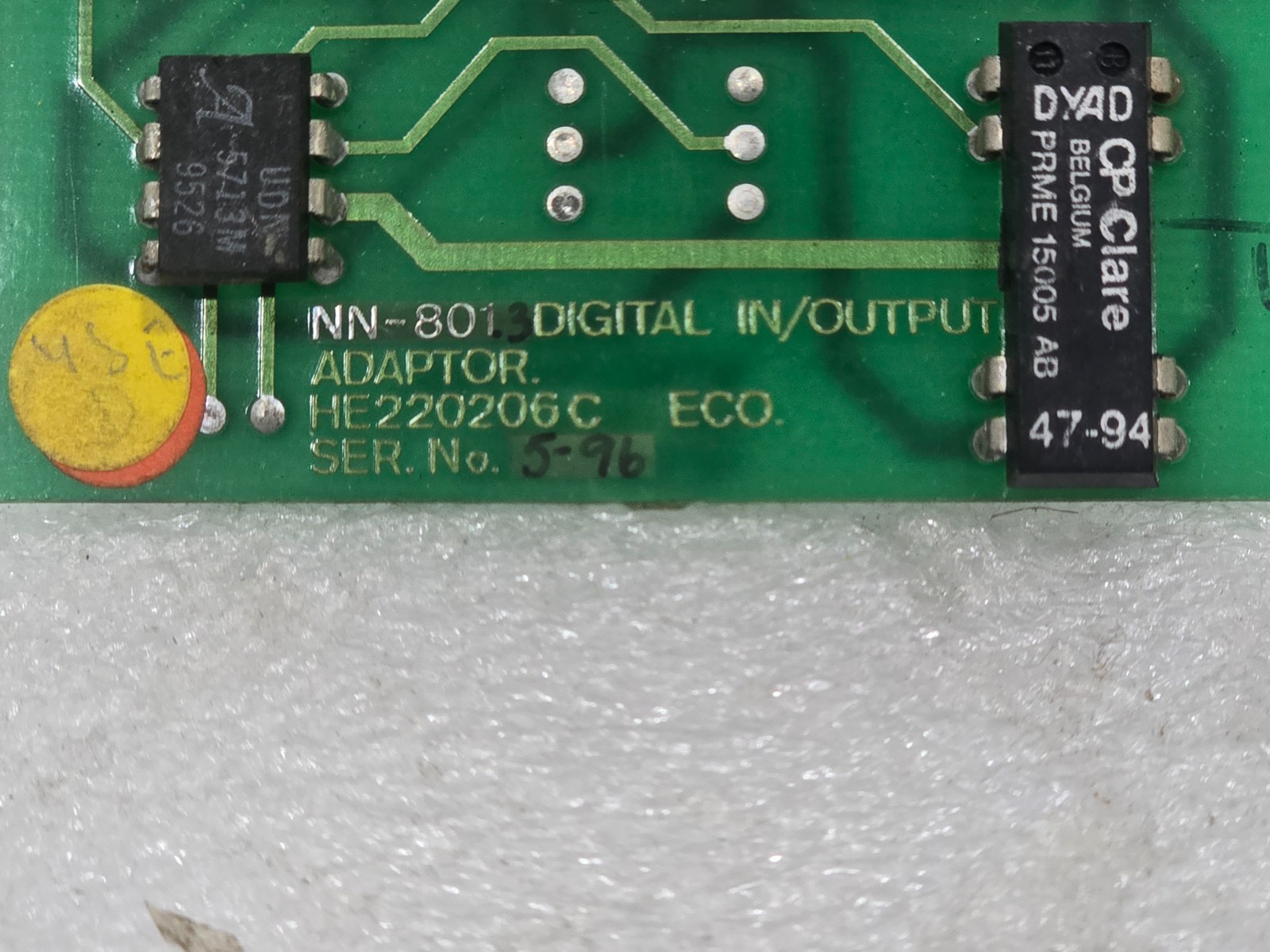 NORCONTROL NN-801.3 DIGITAL INOUTPUT ADAPTOR HE220206C NORCONTROL NN801.3 CARD