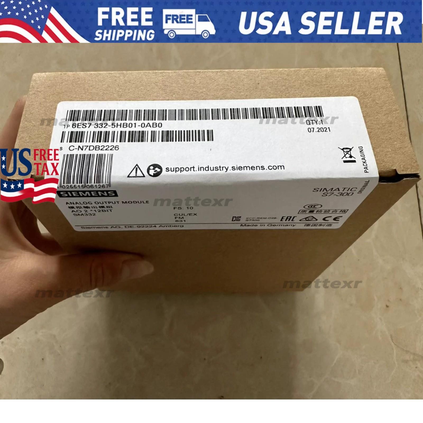 New Siemens 6ES7332-5HB01-0AB0 6ES73325HB010AB0 S7-300 Analog output SM 332