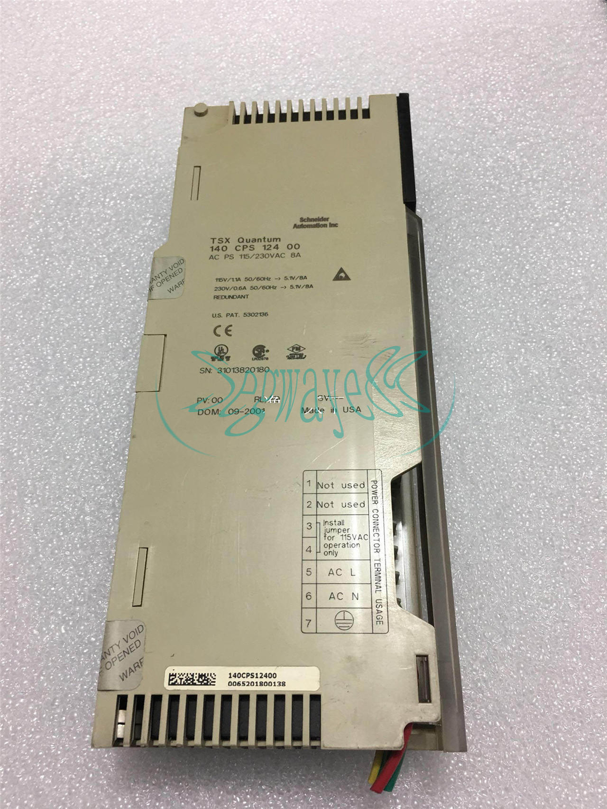 1PCS USED 140CPS12400 PLC Module 140 CPS12400 Tested
