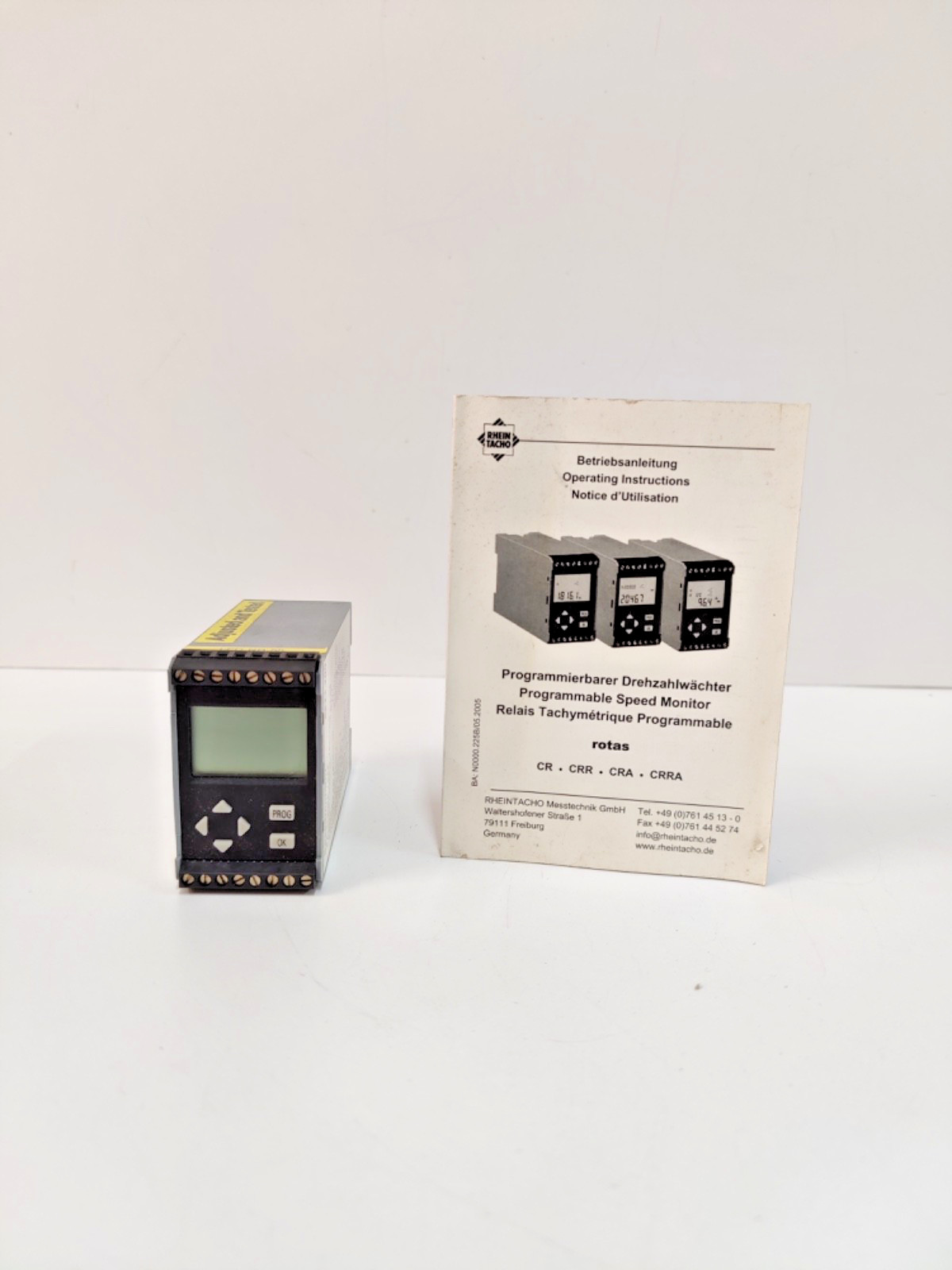 RHEINTACHO MESSTECHNIK GMBH 5823.200 PROGRAMMABLE SPEED MONITOR