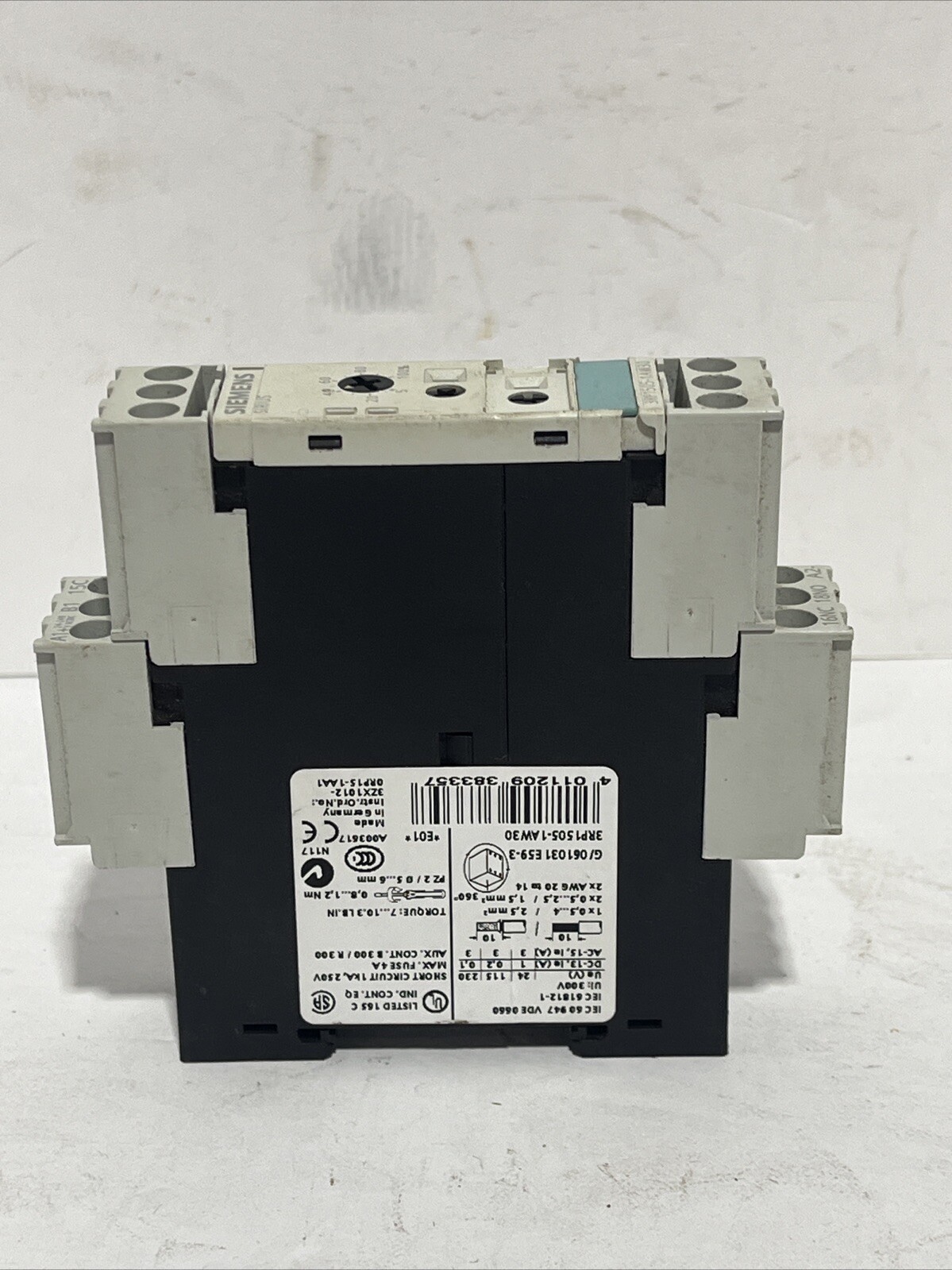 SIEMENS 3RP1505-1AW30 3RP SERIES MULTI-FUNCTION TIME RELAY