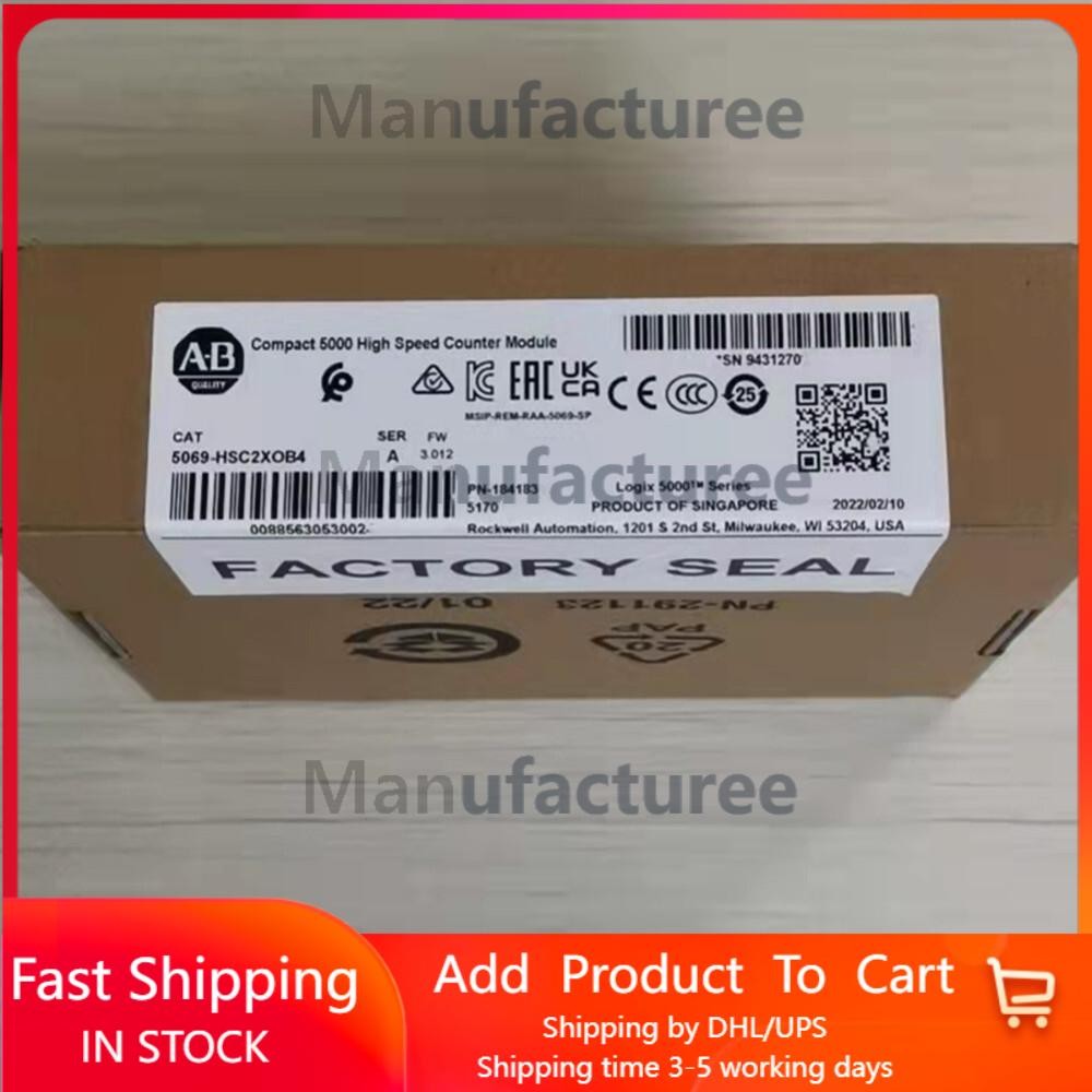 New AB 5069-HSC2XOB4 A Compact I/O 5000 High Speed Counter Module 2Channel