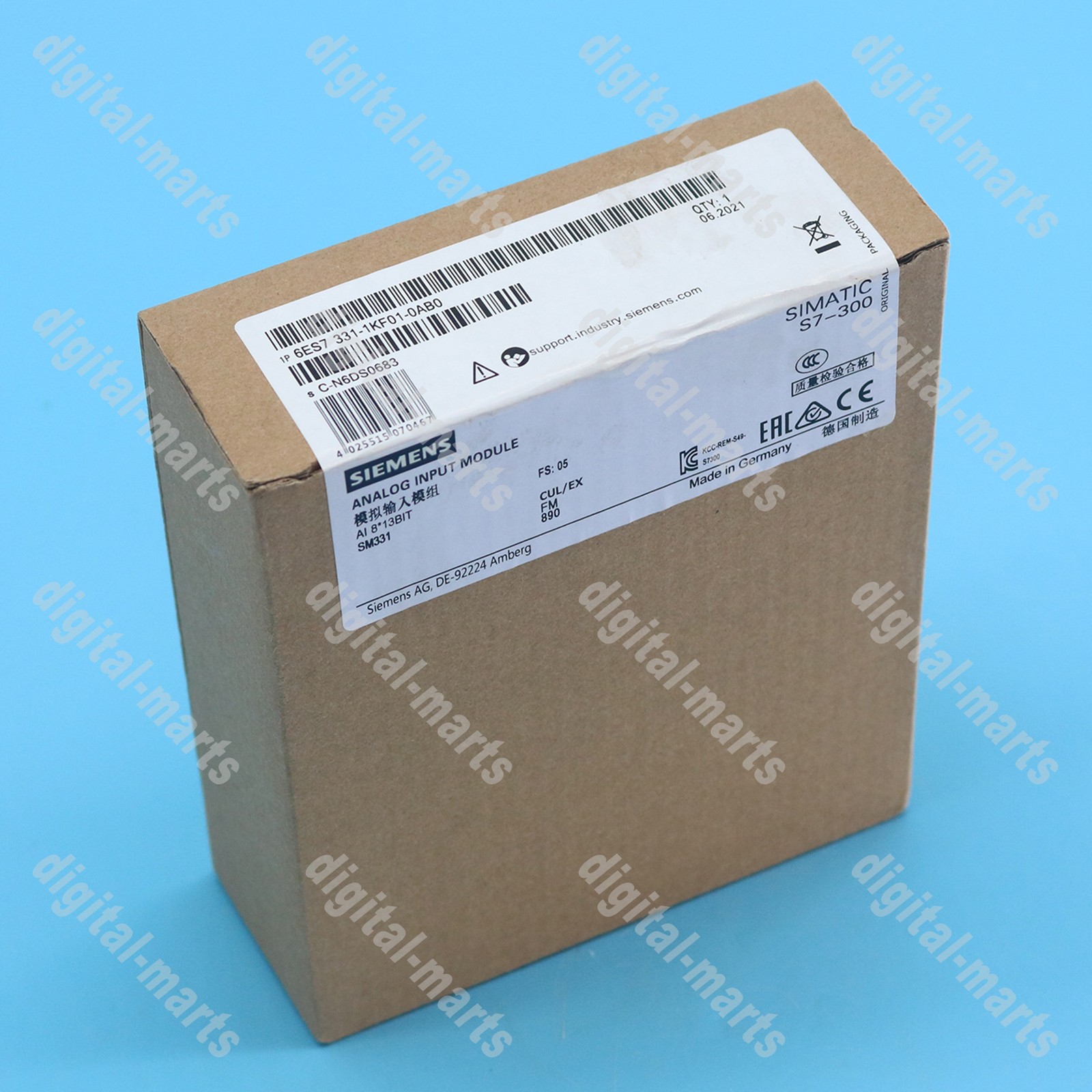 One Brand New SIEMENS 6ES7 331-1KF01-0AB0 PLC Module Free shipping#LJ