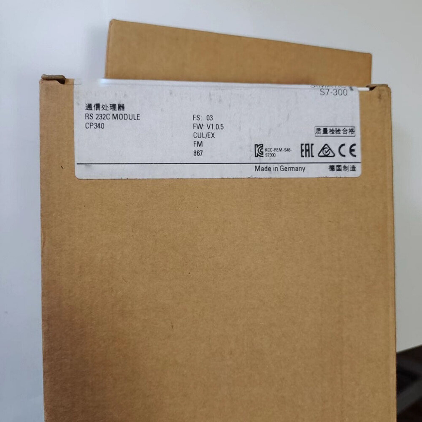 New Siemens SIMATIC S7-300,CP 340 6ES7340-1AH02-0AE0 6ES73401AH020AE0