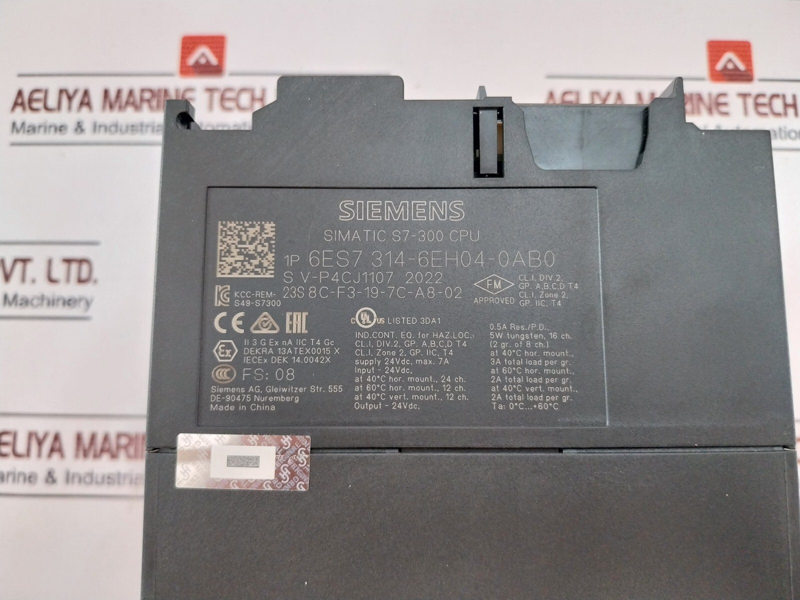 SIEMENS SIMATIC S7-300 CPU Unit DI8XDC24V 24VDC 1P 6ES7 314-6EH04-0AB0