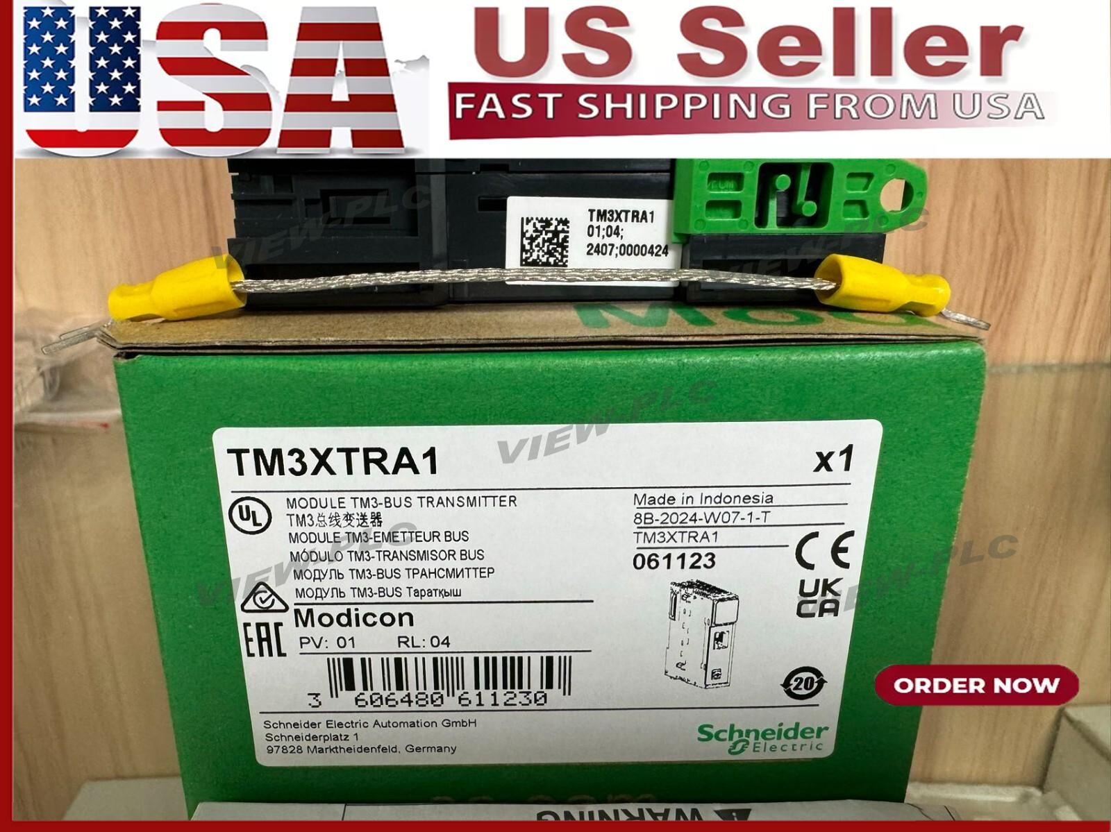 For NEW Schneider Programmable Logic Controller Module TM3XTRA1 With box