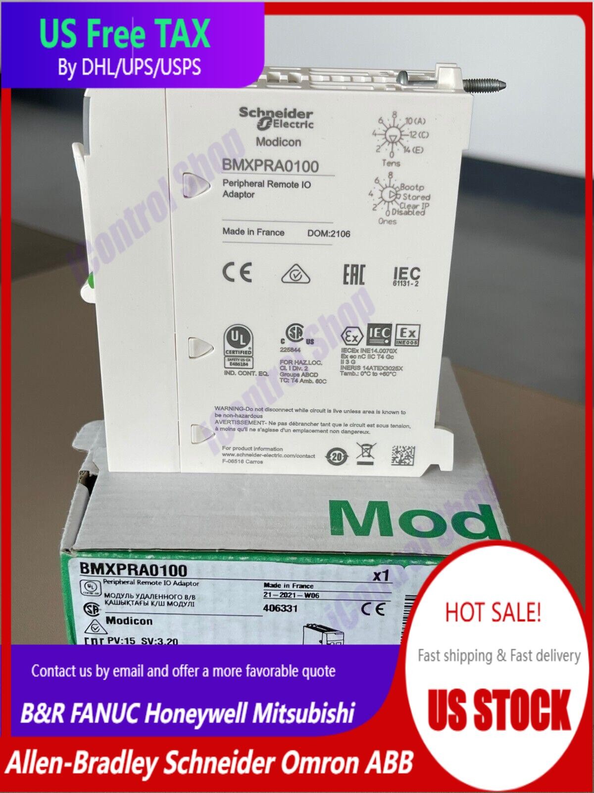 In Stock New BMXPRA0100 Peripheral Remote I/O Adapter Module
