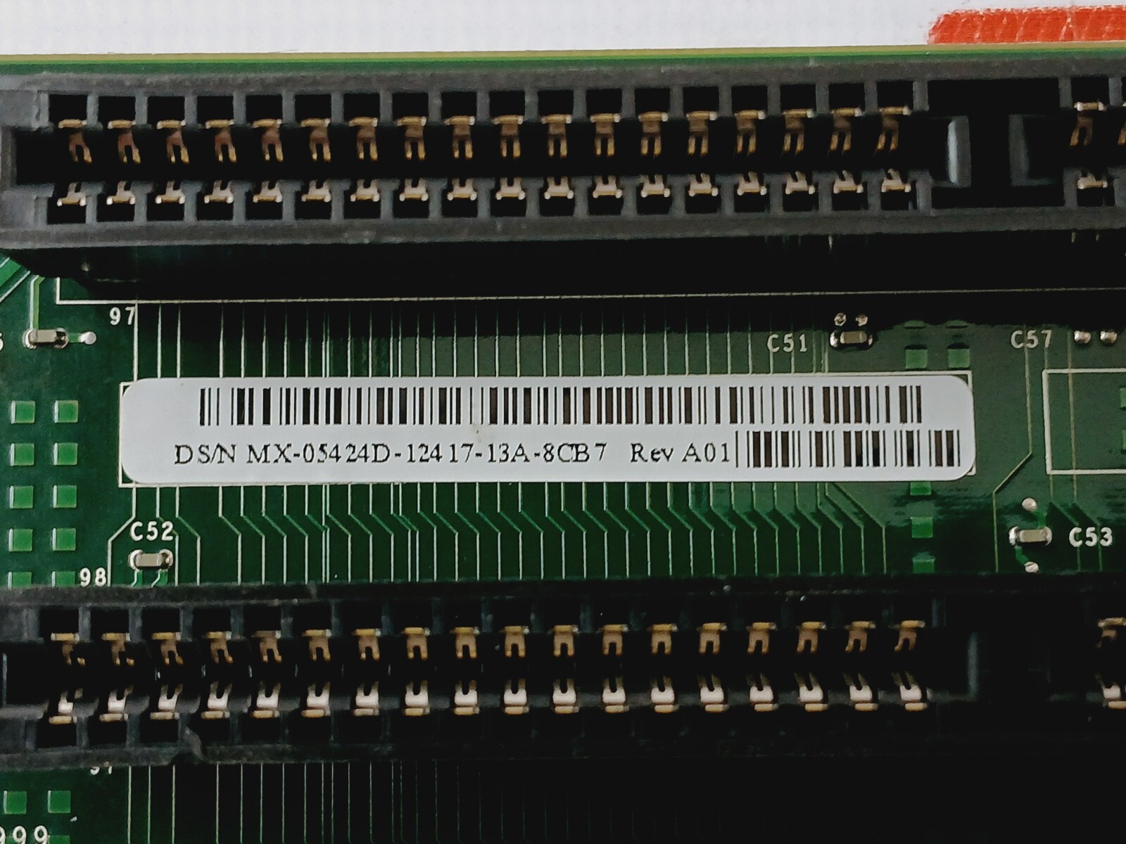 Dell MX-05424D-124 Backplane Board 17-13A-8CB 7, TS-M-8V03C REV. A01 PWB 3124D
