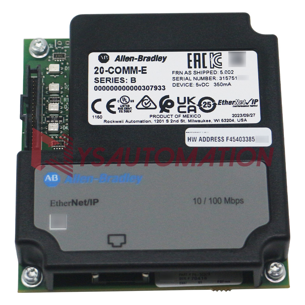 Factory Sealed Allen Bradley 20-COMM-E SER B Ethernet / IP Adaptor 20COMME US
