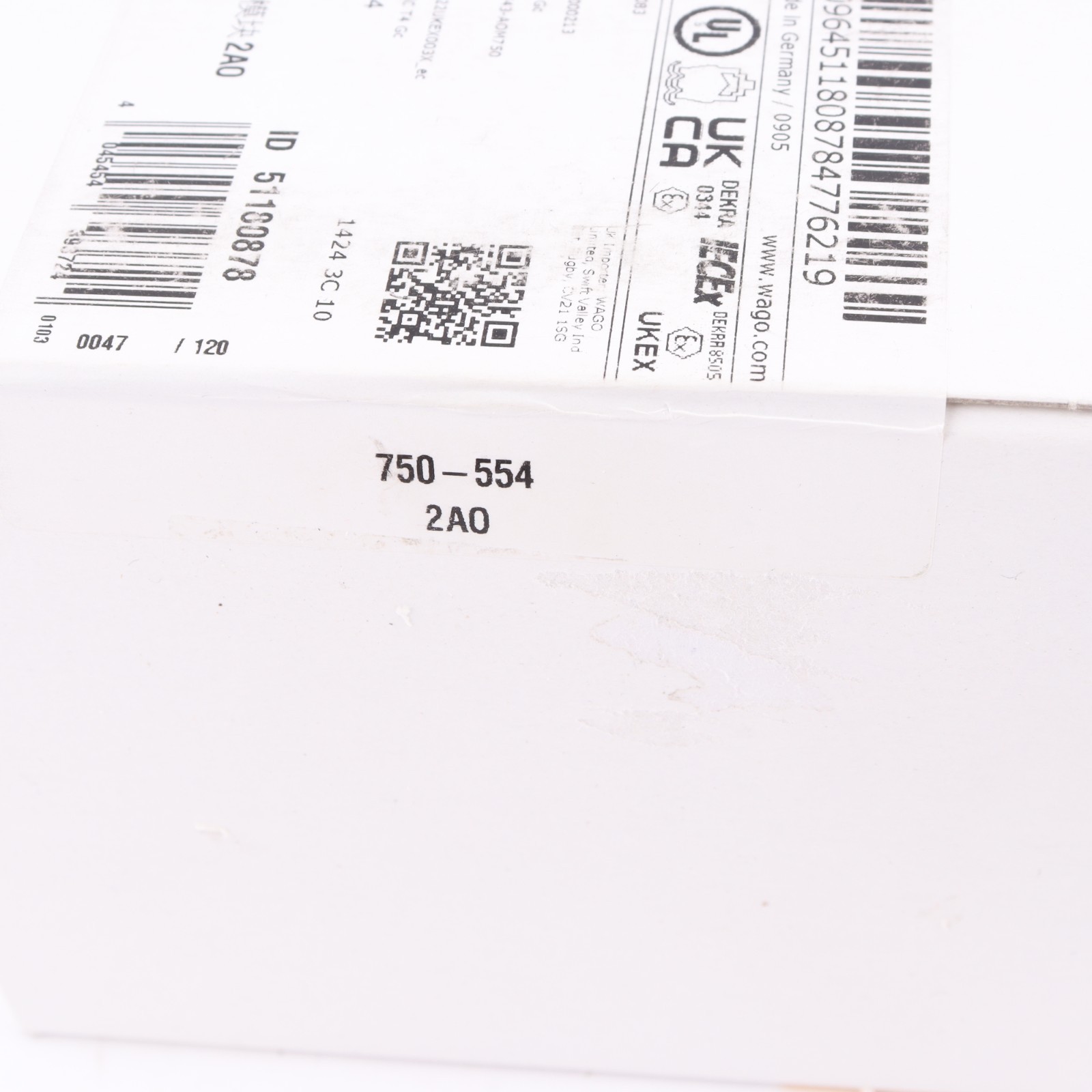 WAGO 750-554 10PCS in ! New in Box 2AO Made in Germany