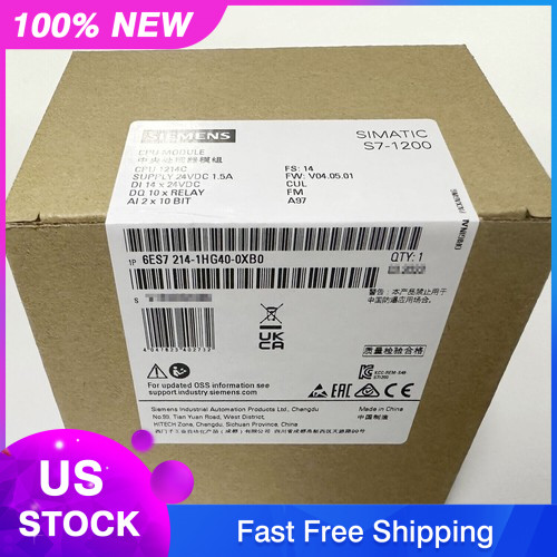 1PCS NEW 6ES7214-1HG40-0XB0 SIEMENS CPU CENTRAL PROCESSING UNIT Fast Delivery