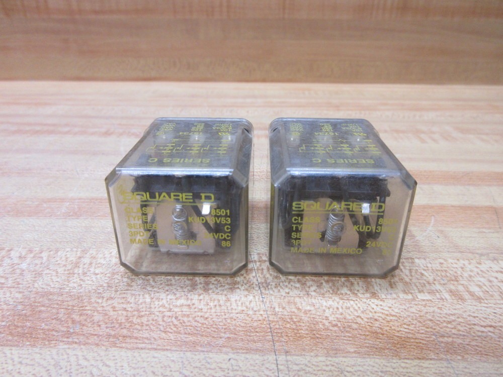 Square D 8501-KUD13V53 Schneider Electric Relay 8501KUD13V53 (Pack of 2)