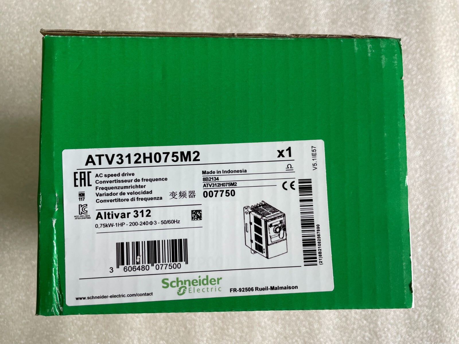 For Schneider ATV312H075M2 Inverter 0.75KW 220V ATV312H075M2