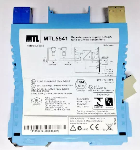 1 piece MTL5541 MTL isolation safety barrier