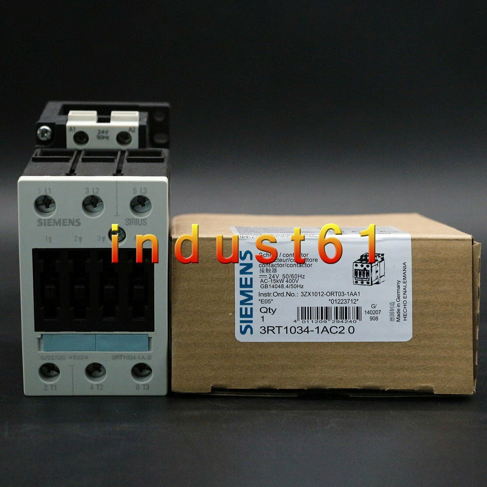 New Siemens Contactor 3RT1034-1AC20 3RT10341AC20 1 year warranty