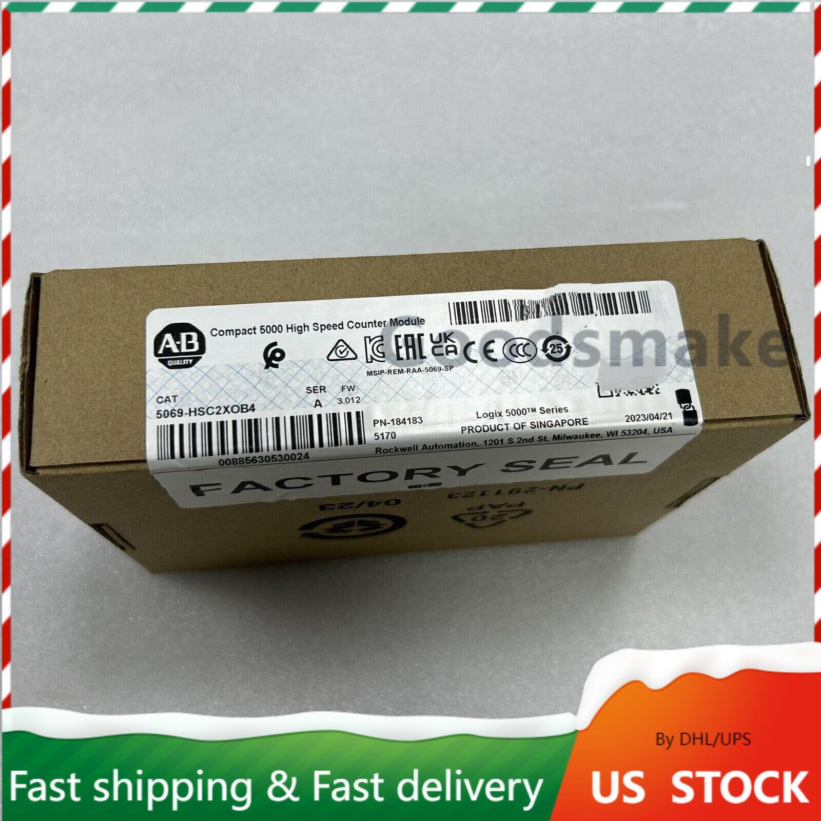 New AB 5069-HSC2XOB4 Compact I/O 5000 High Speed Counter Module US Free Tax